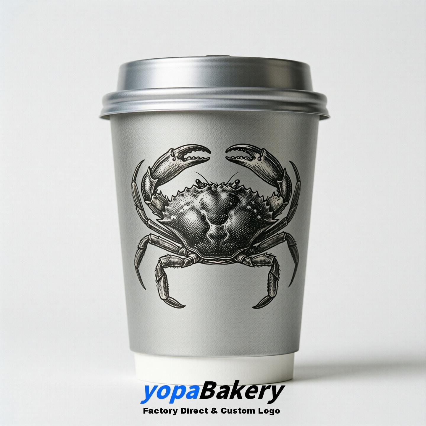 Snowcrab Double Wall Paper Cups: 100ml/120ml/200ml/240ml/300ml/360ml/400ml/500ml/600ml/700ml