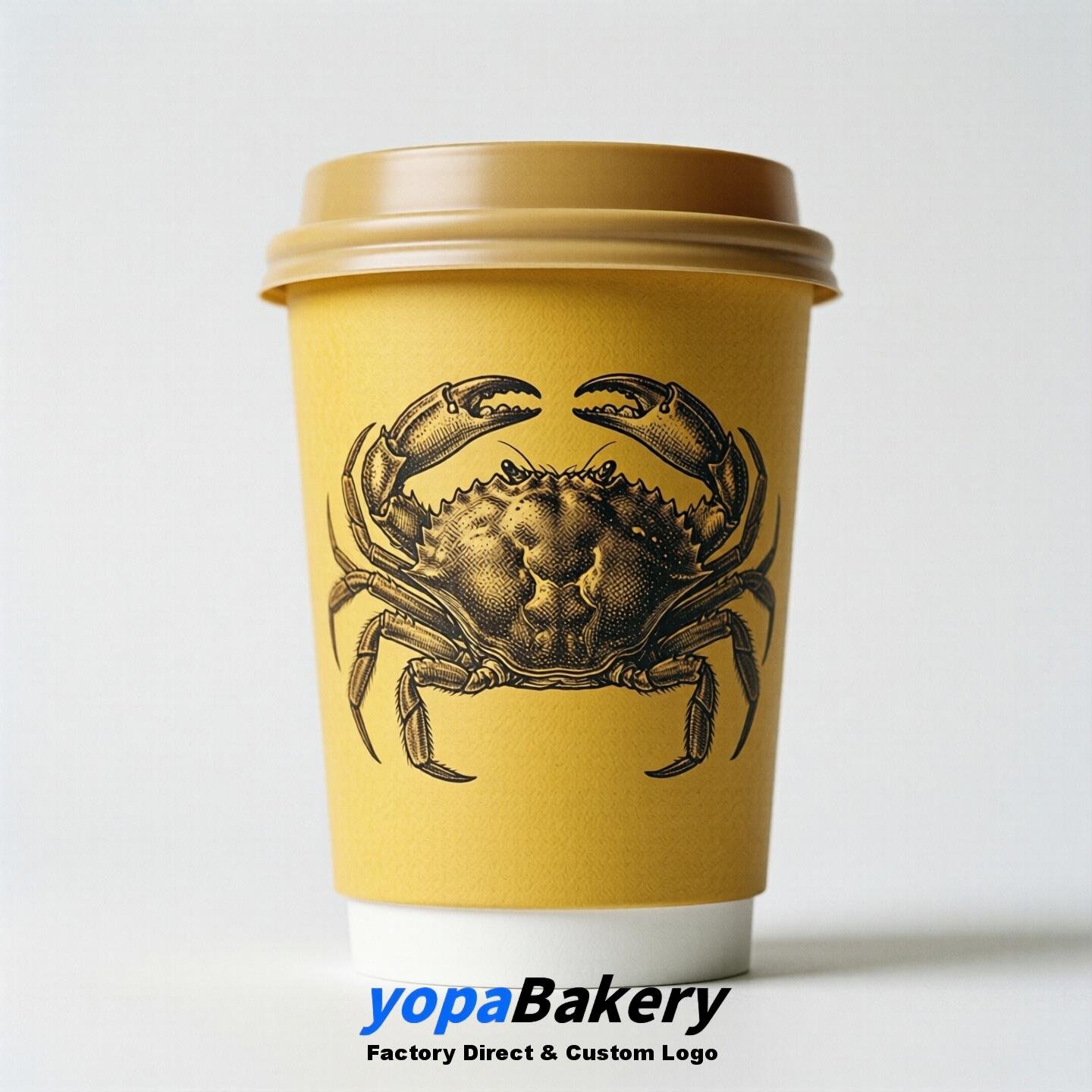 Snowcrab Double Wall Paper Cups: 100ml/120ml/200ml/240ml/300ml/360ml/400ml/500ml/600ml/700ml