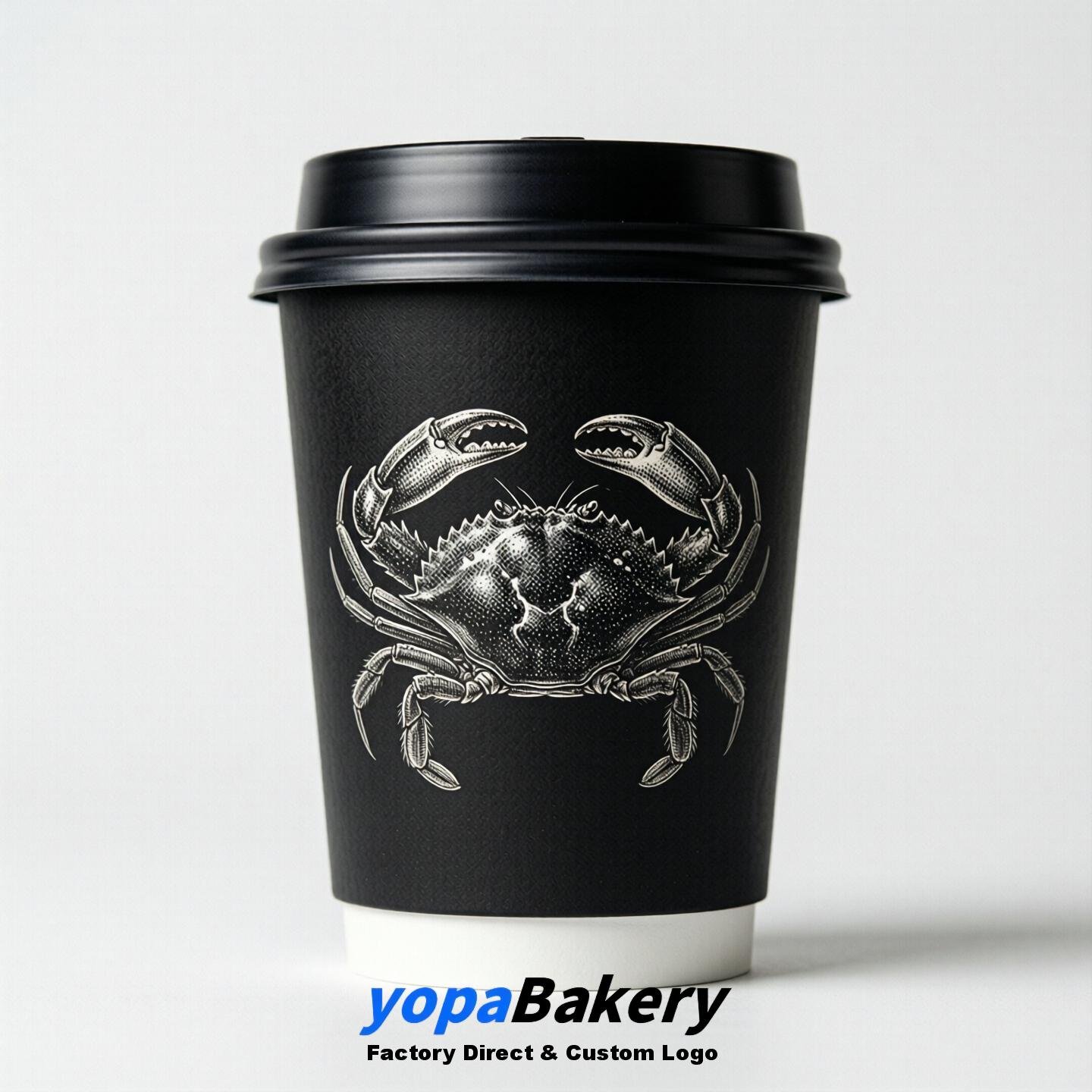 Snowcrab Double Wall Paper Cups: 100ml/120ml/200ml/240ml/300ml/360ml/400ml/500ml/600ml/700ml