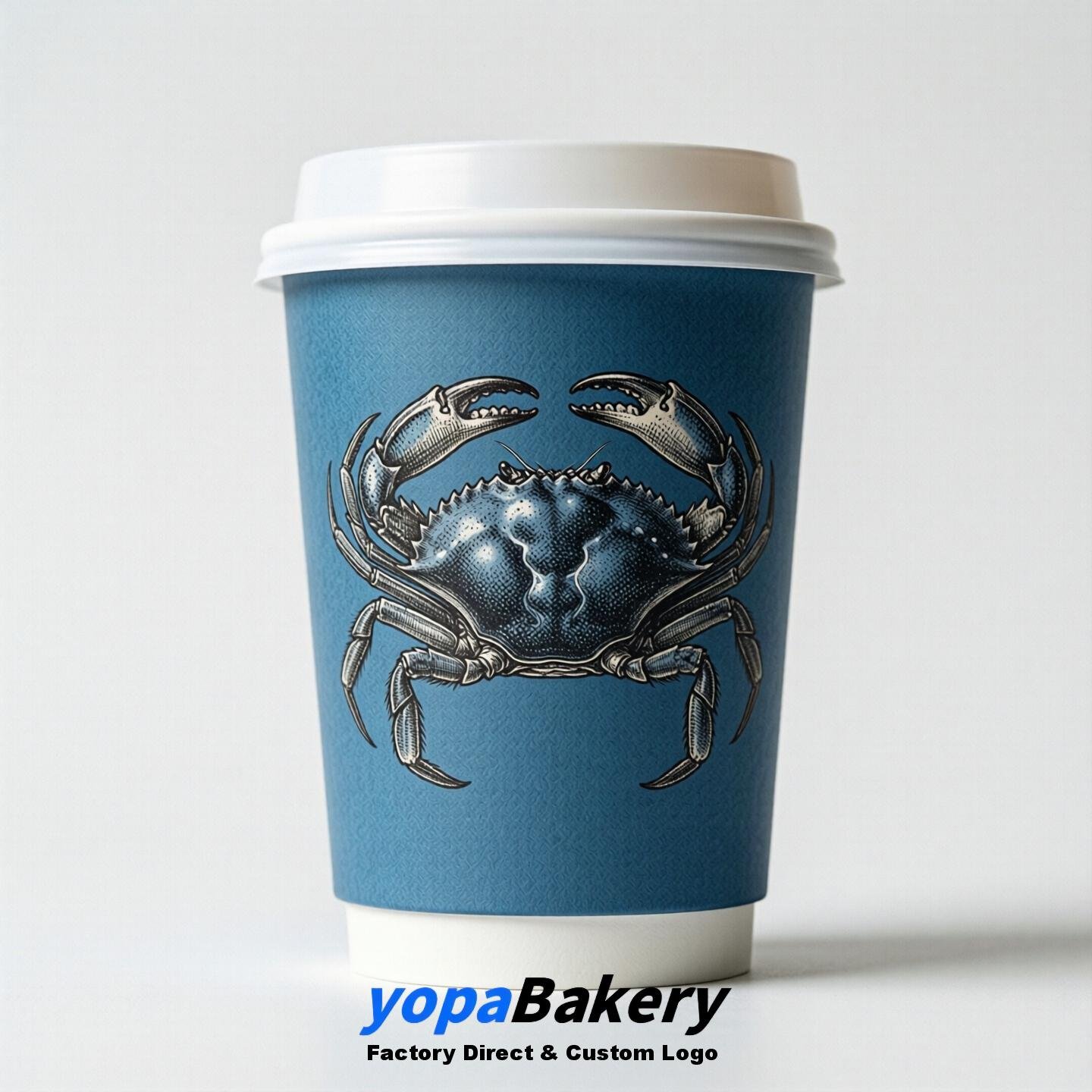 Snowcrab Double Wall Paper Cups: 100ml/120ml/200ml/240ml/300ml/360ml/400ml/500ml/600ml/700ml