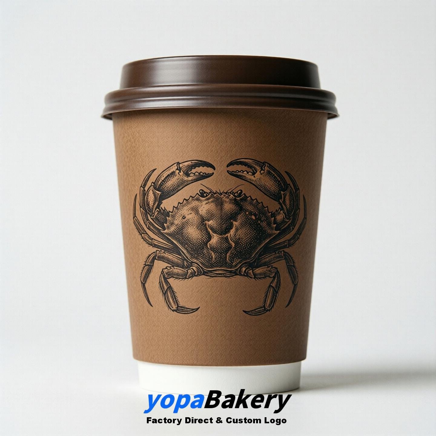 Snowcrab Double Wall Paper Cups: 100ml/120ml/200ml/240ml/300ml/360ml/400ml/500ml/600ml/700ml
