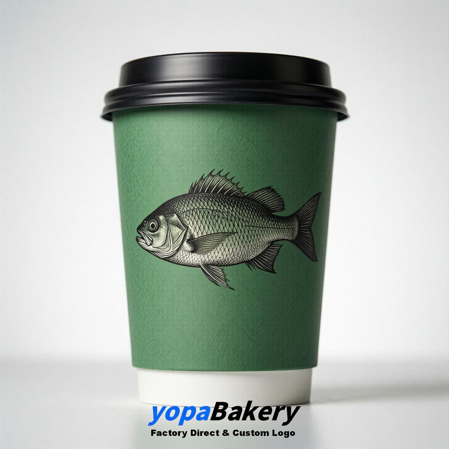 Sunfish Double Wall Paper Cups: 100ml/120ml/200ml/240ml/300ml/360ml/400ml/500ml/600ml/700ml