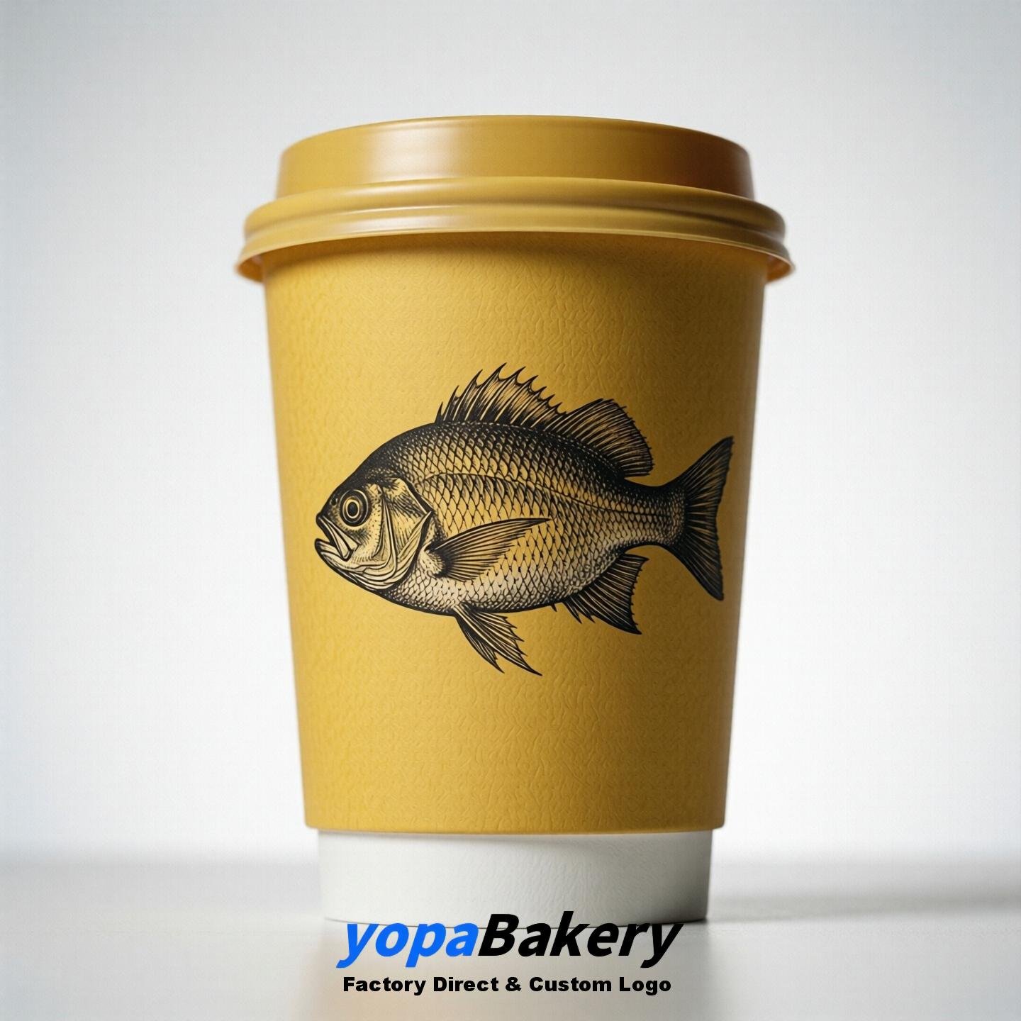 Sunfish Double Wall Paper Cups: 100ml/120ml/200ml/240ml/300ml/360ml/400ml/500ml/600ml/700ml