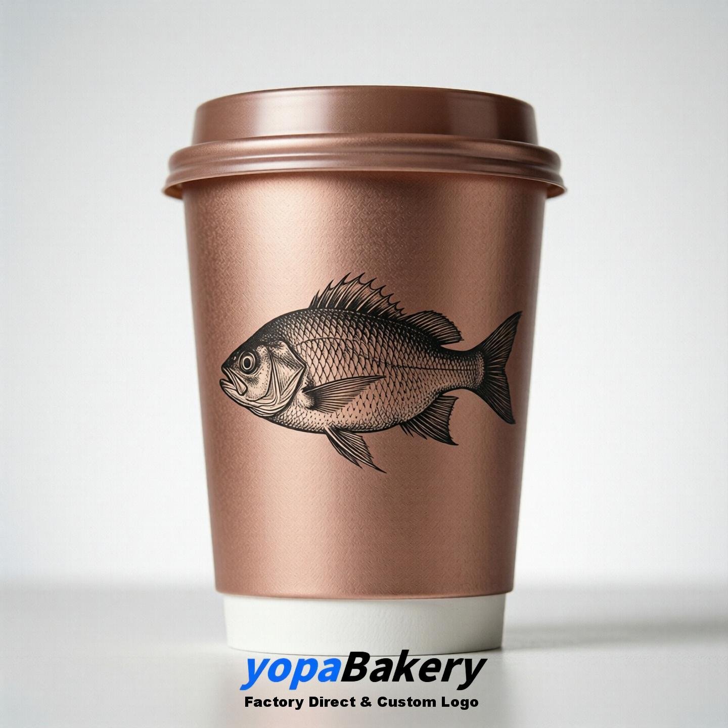 Sunfish Double Wall Paper Cups: 100ml/120ml/200ml/240ml/300ml/360ml/400ml/500ml/600ml/700ml
