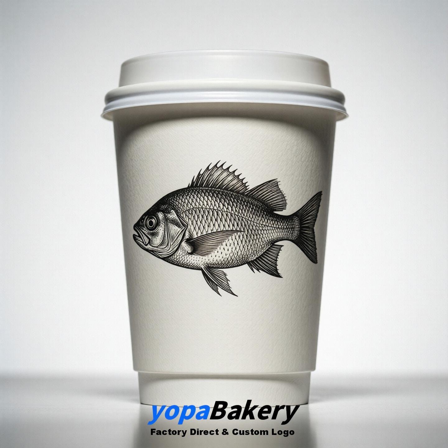 Sunfish Double Wall Paper Cups: 100ml/120ml/200ml/240ml/300ml/360ml/400ml/500ml/600ml/700ml