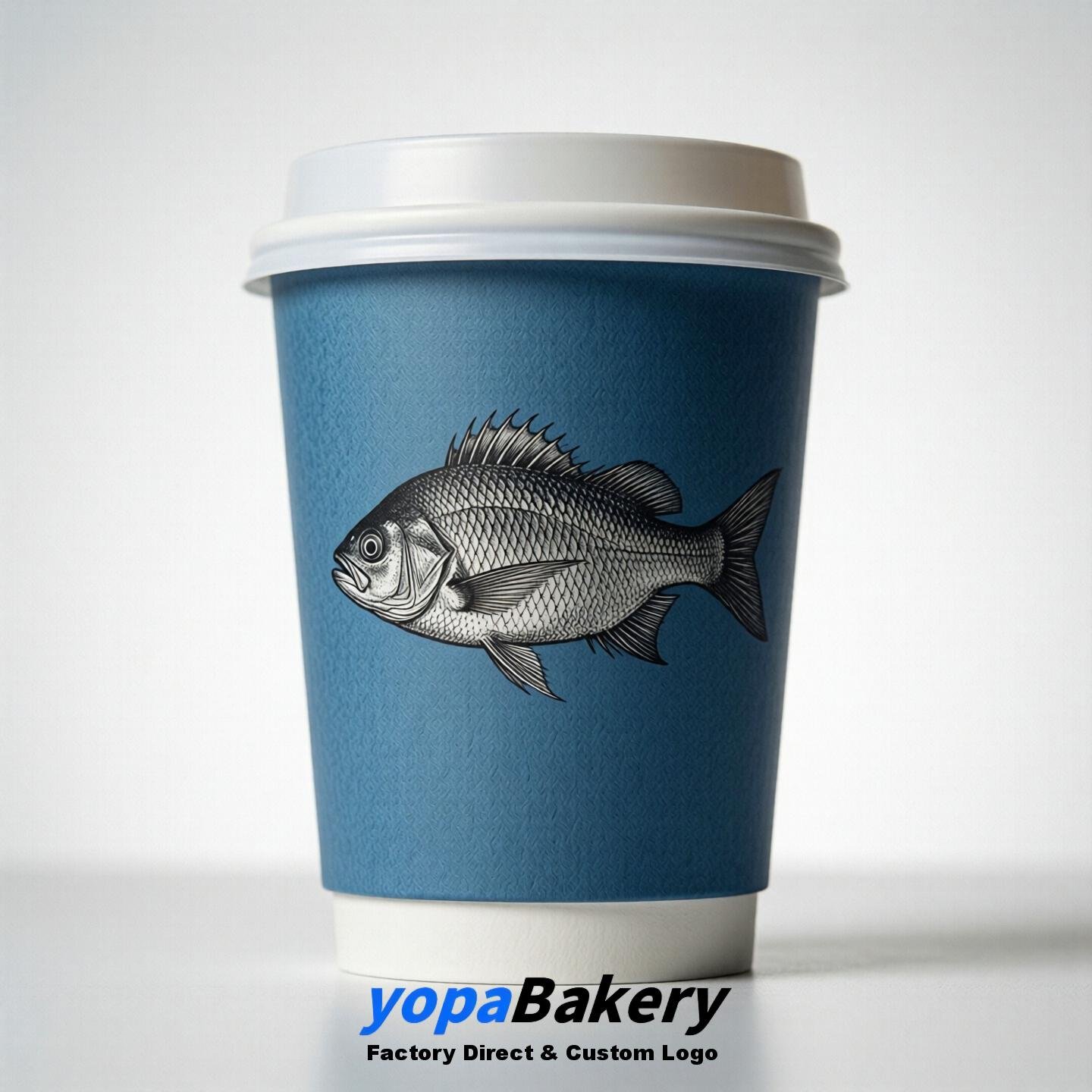 Sunfish Double Wall Paper Cups: 100ml/120ml/200ml/240ml/300ml/360ml/400ml/500ml/600ml/700ml