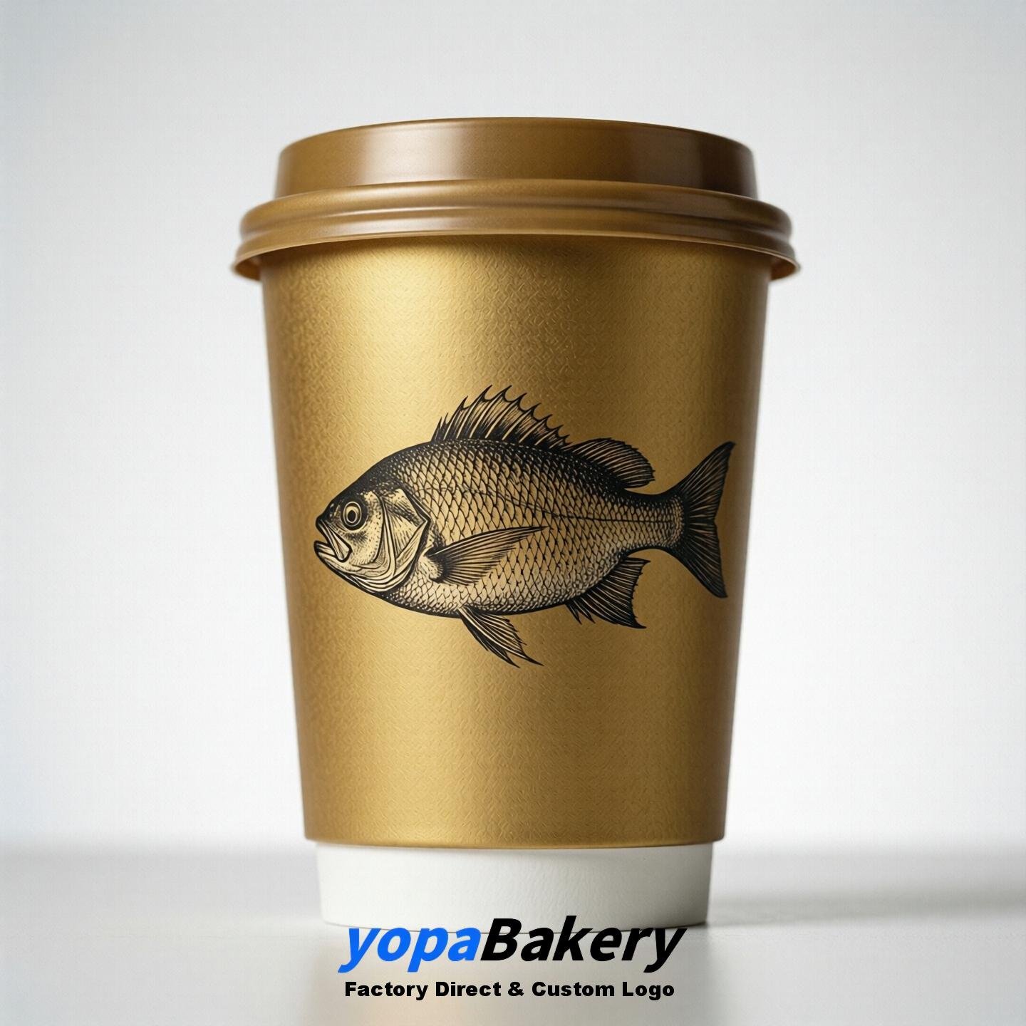 Sunfish Double Wall Paper Cups: 100ml/120ml/200ml/240ml/300ml/360ml/400ml/500ml/600ml/700ml