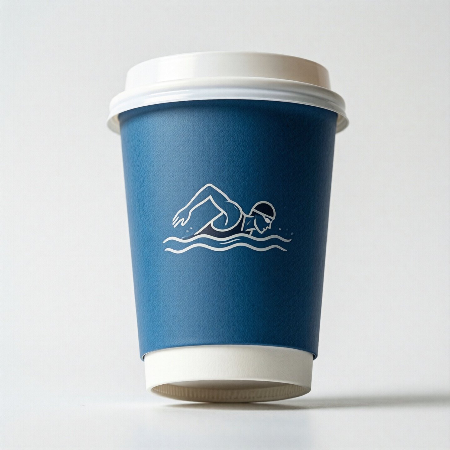 Swimming Theme Coffee Paper Cups: 8oz/12oz/16oz/20oz