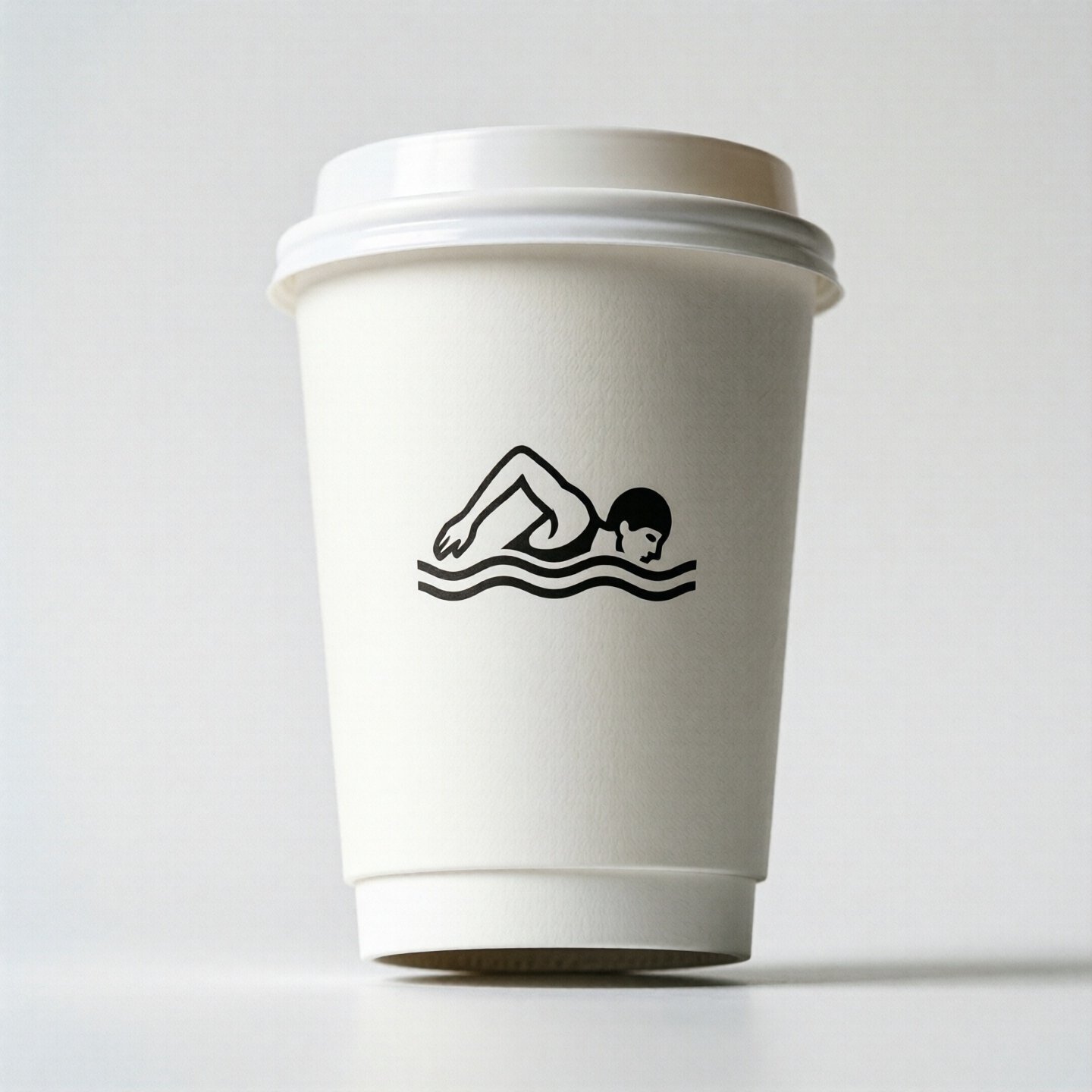 Swimming Theme Coffee Paper Cups: 8oz/12oz/16oz/20oz Swimming Theme Coffee Paper Cups: 8oz/12oz/16oz/20oz