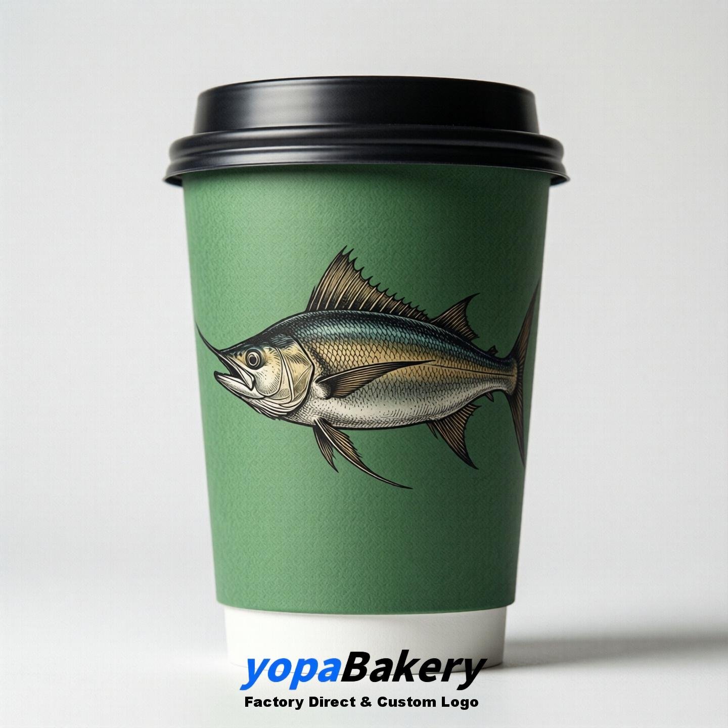 Swordfish Double Wall Paper Cups: 100ml/120ml/200ml/240ml/300ml/360ml/400ml/500ml/600ml/700ml
