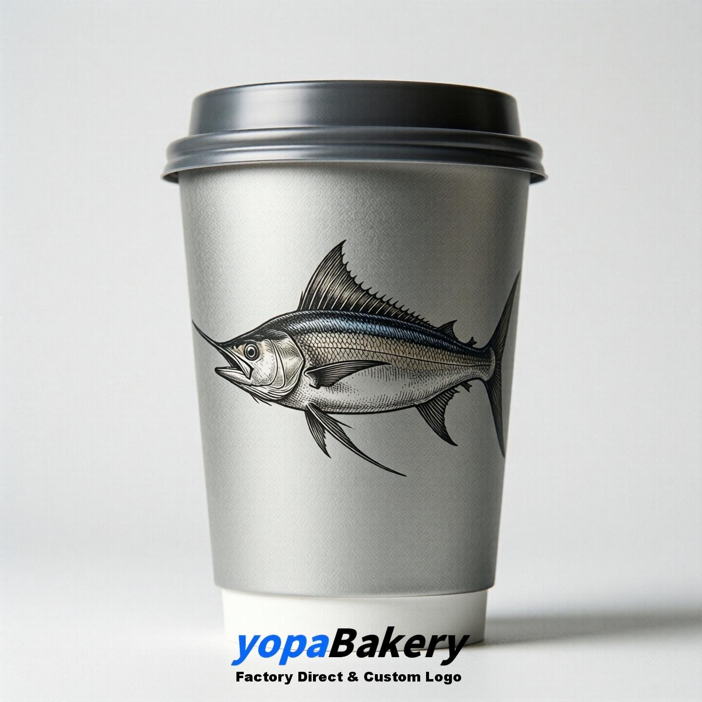 Swordfish Double Wall Paper Cups: 100ml/120ml/200ml/240ml/300ml/360ml/400ml/500ml/600ml/700ml