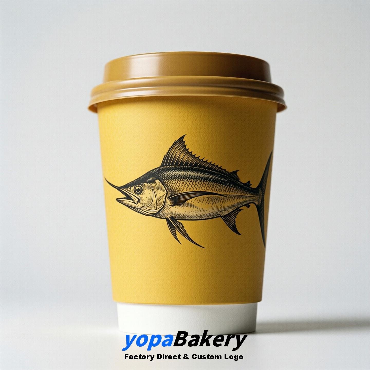 Swordfish Double Wall Paper Cups: 100ml/120ml/200ml/240ml/300ml/360ml/400ml/500ml/600ml/700ml
