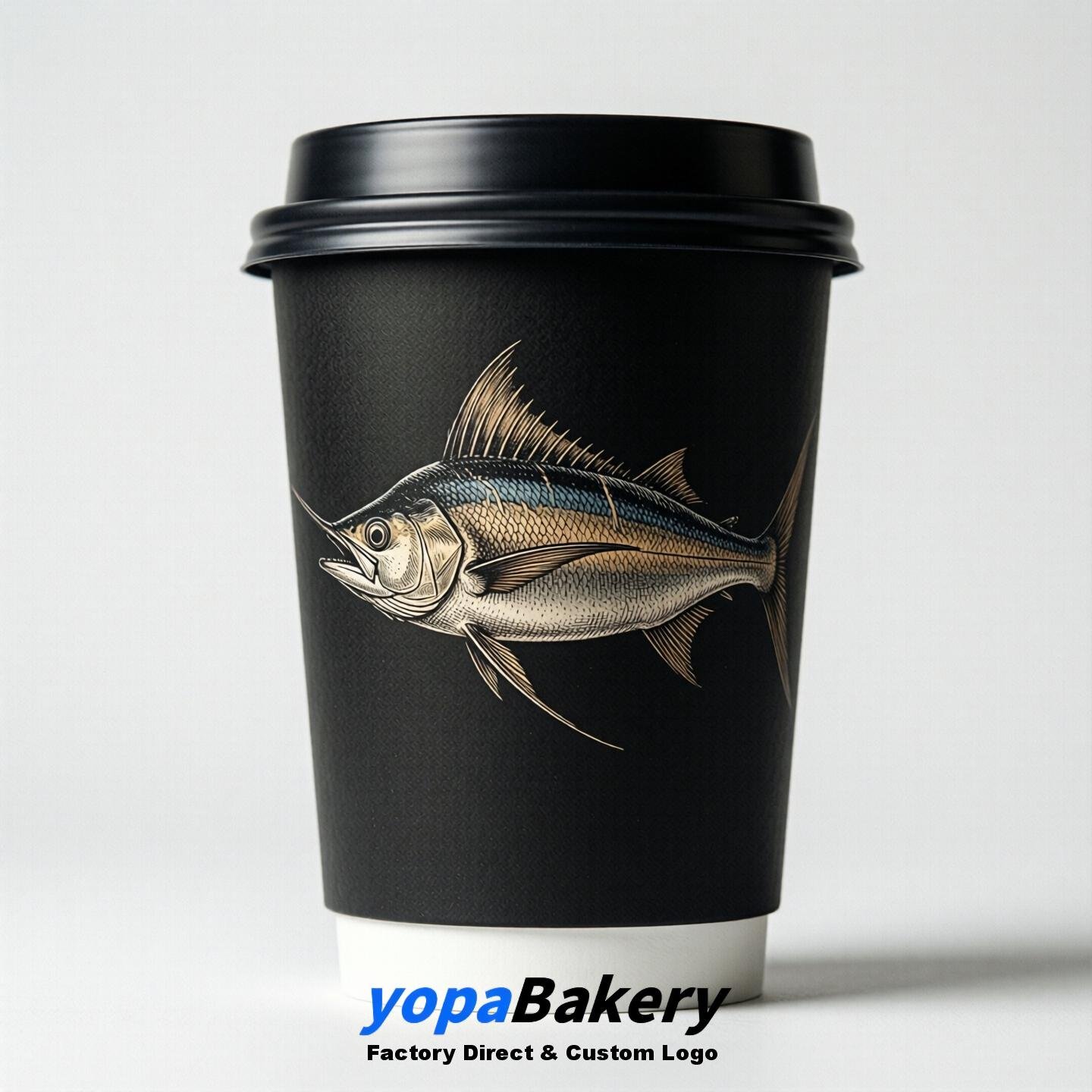 Swordfish Double Wall Paper Cups: 100ml/120ml/200ml/240ml/300ml/360ml/400ml/500ml/600ml/700ml