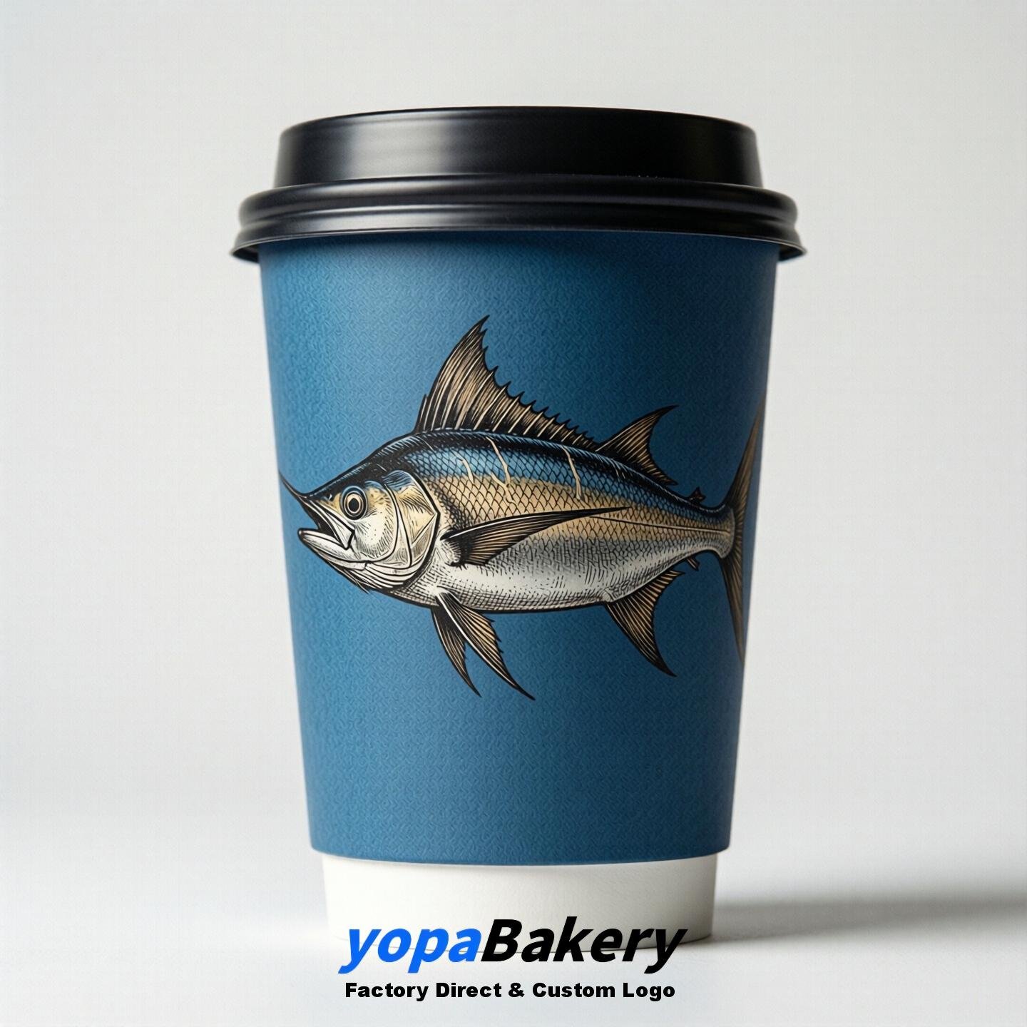 Swordfish Double Wall Paper Cups: 100ml/120ml/200ml/240ml/300ml/360ml/400ml/500ml/600ml/700ml
