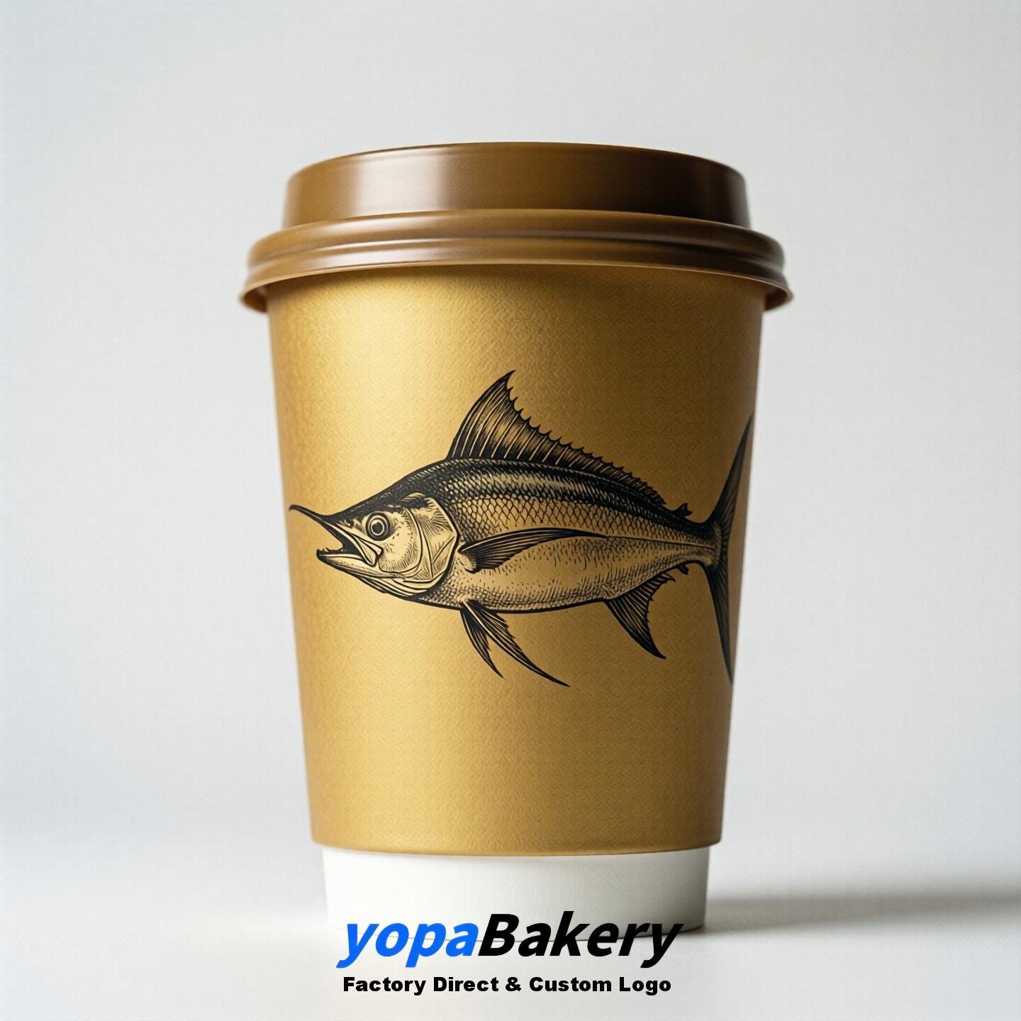 Swordfish Double Wall Paper Cups: 100ml/120ml/200ml/240ml/300ml/360ml/400ml/500ml/600ml/700ml