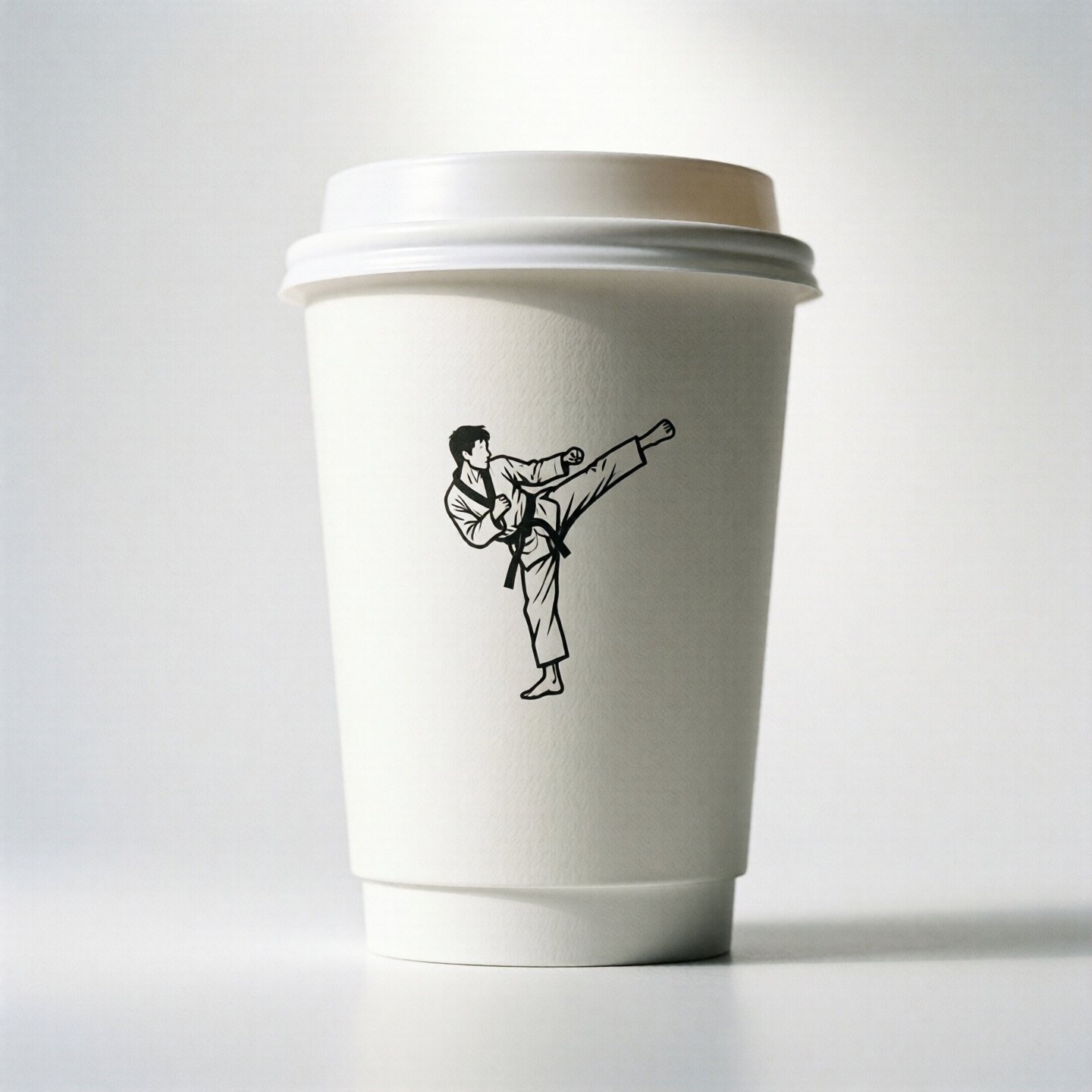 Taekwondo Theme Coffee Paper Cups: 8oz/12oz/16oz/20oz