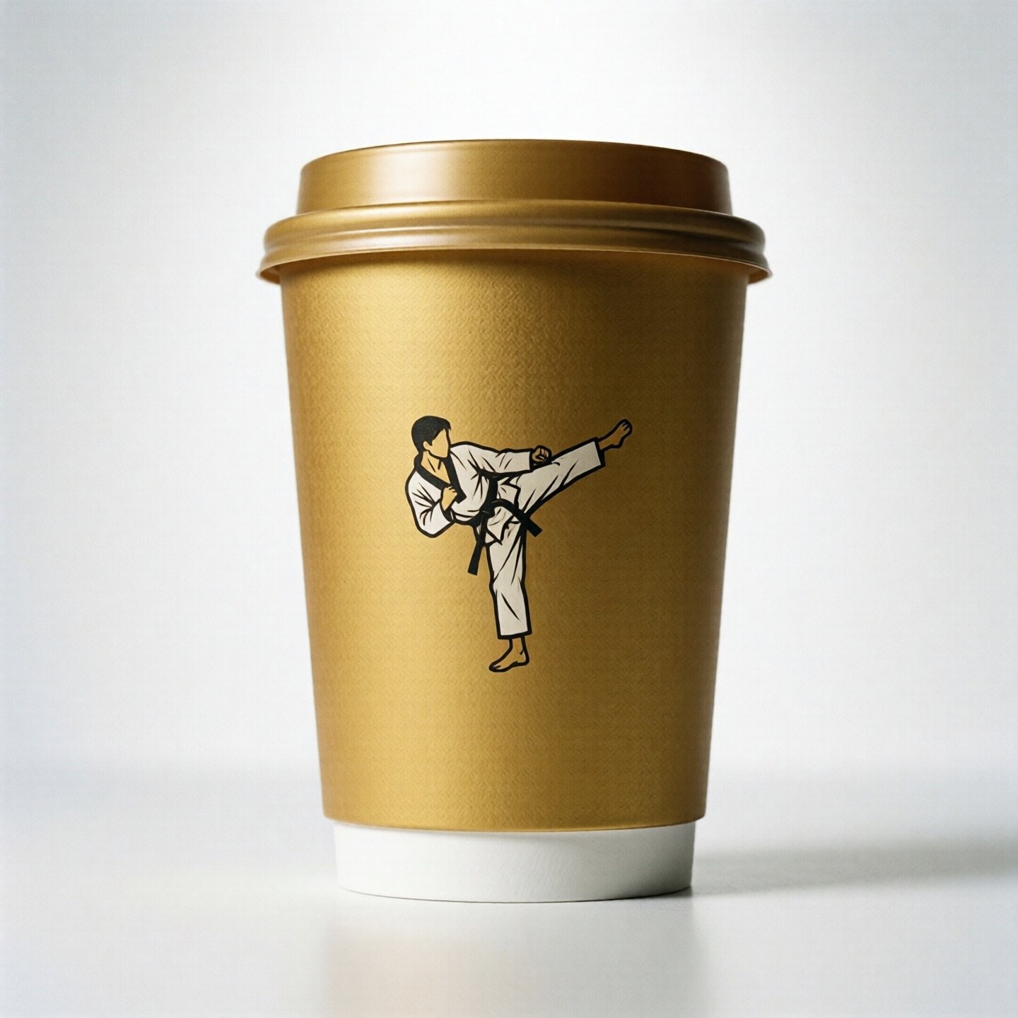 Taekwondo Theme Coffee Paper Cups: 8oz/12oz/16oz/20oz Taekwondo Theme Coffee Paper Cups: 8oz/12oz/16oz/20oz