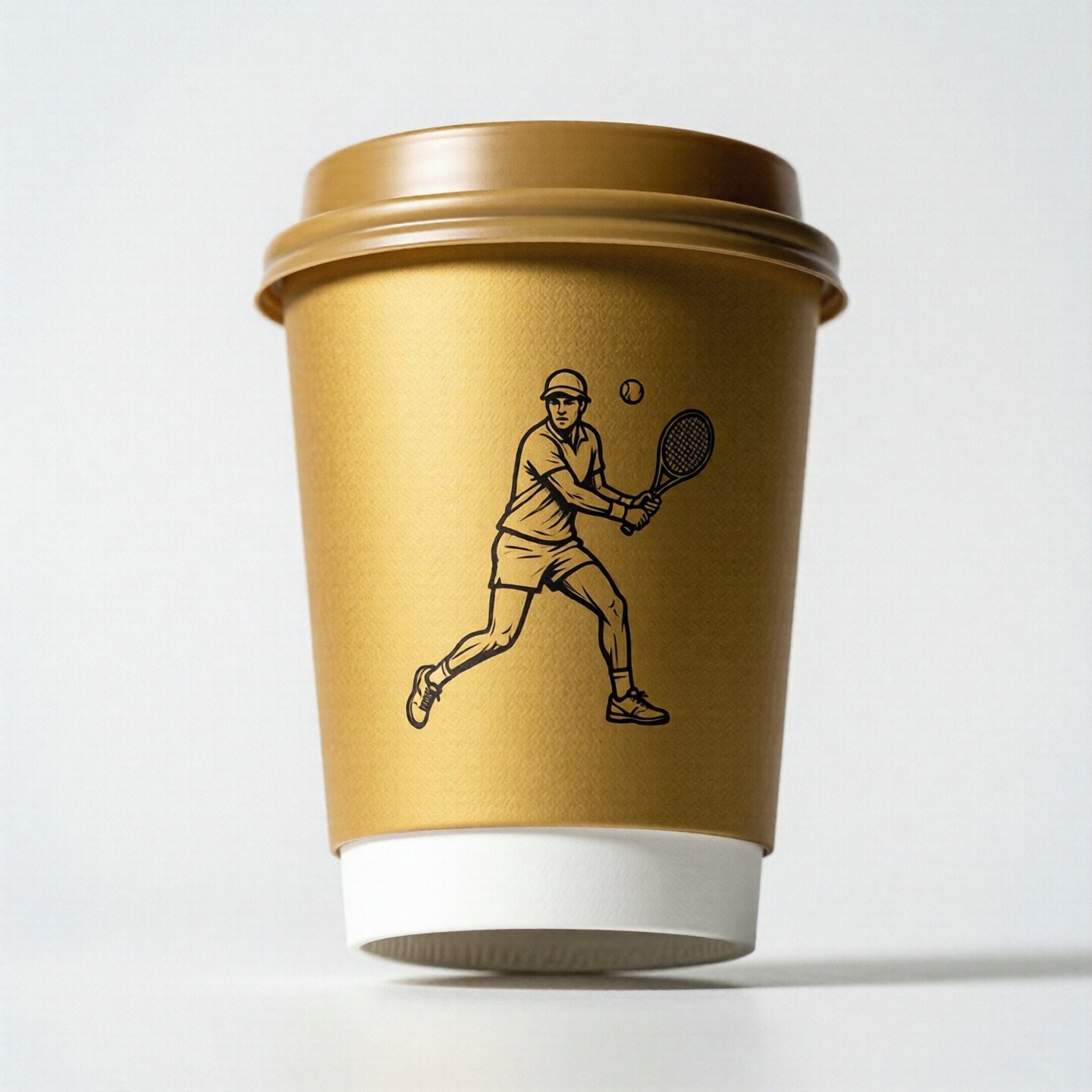 Tennis Theme Coffee Paper Cups: 8oz/12oz/16oz/20oz Tennis Theme Coffee Paper Cups: 8oz/12oz/16oz/20oz