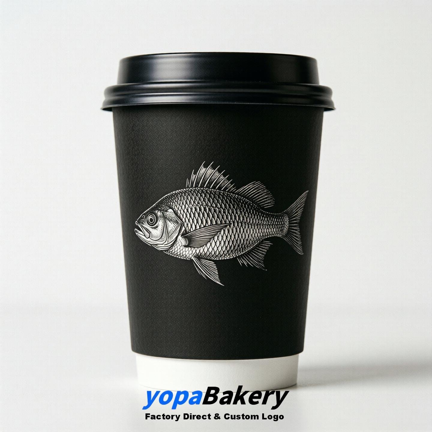 Tilapia Double Wall Paper Cups: 100ml/120ml/200ml/240ml/300ml/360ml/400ml/500ml/600ml/700ml