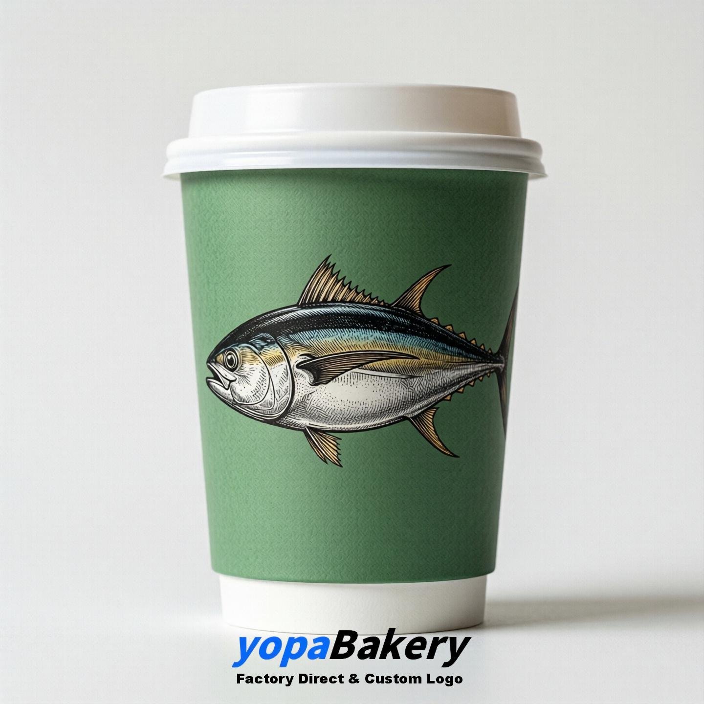 Tuna Double Wall Paper Cups: 100ml/120ml/200ml/240ml/300ml/360ml/400ml/500ml/600ml/700ml