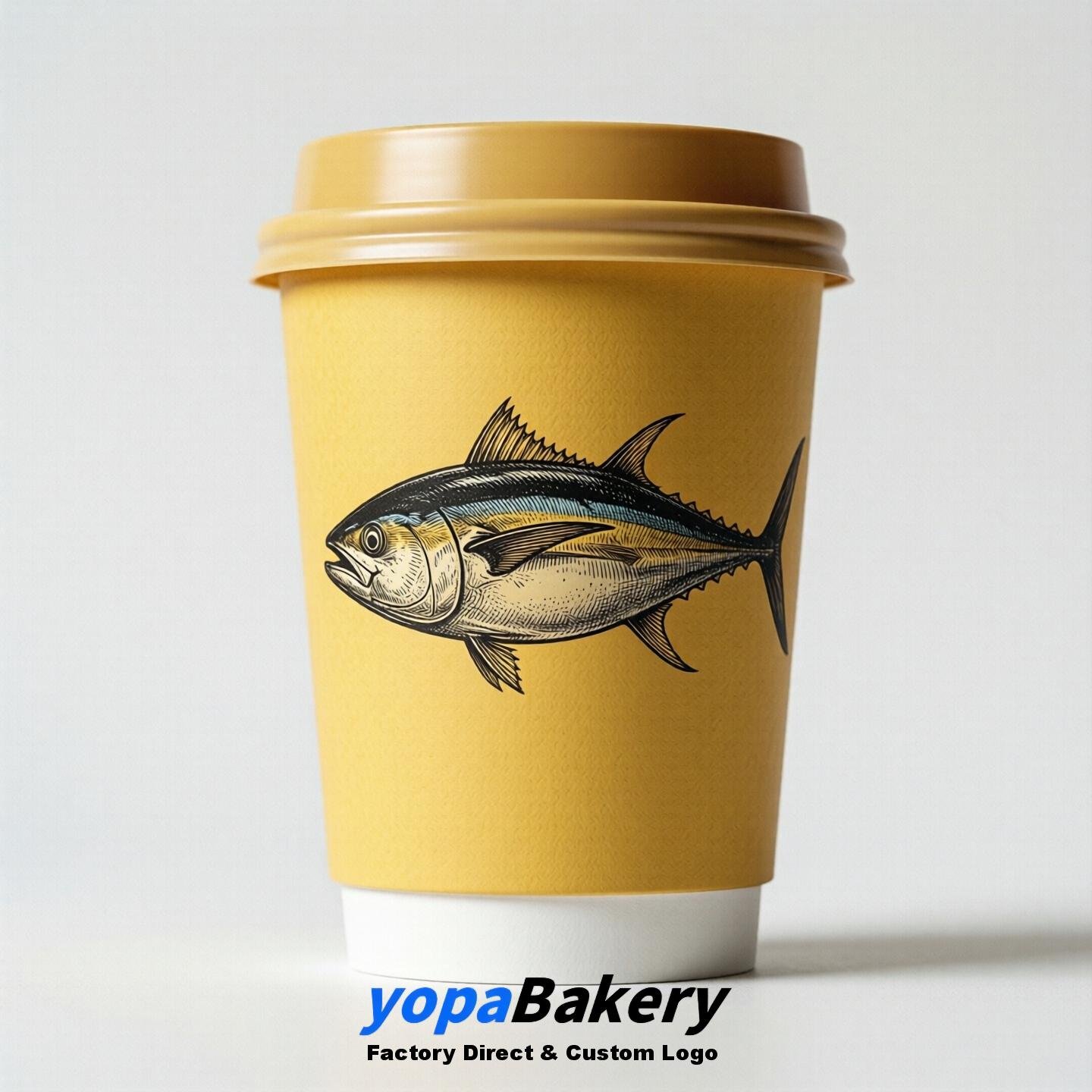 Tuna Double Wall Paper Cups: 100ml/120ml/200ml/240ml/300ml/360ml/400ml/500ml/600ml/700ml