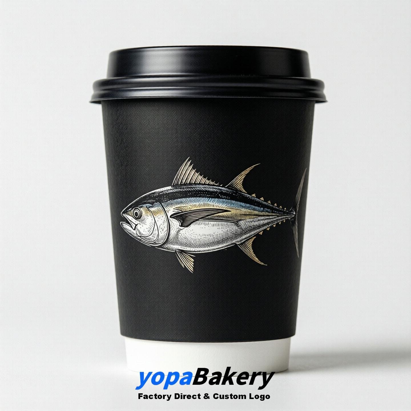 Tuna Double Wall Paper Cups: 100ml/120ml/200ml/240ml/300ml/360ml/400ml/500ml/600ml/700ml