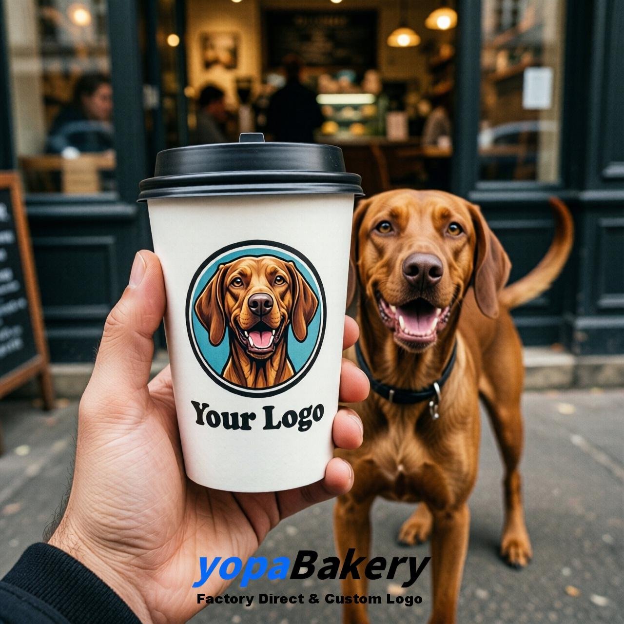 Vizsla Double Wall Paper Cups: 8oz/12oz/16oz/20oz/22oz/24oz