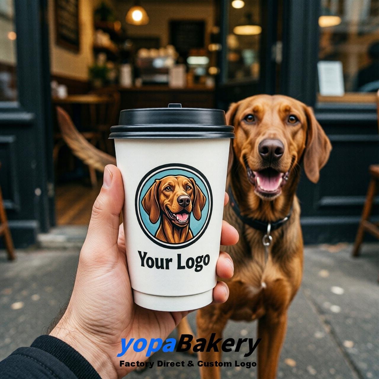 Vizsla Double Wall Paper Cups: 8oz/12oz/16oz/20oz/22oz/24oz