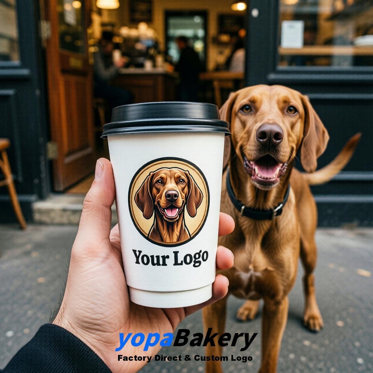 Vizsla Double Wall Paper Cups: 8oz/12oz/16oz/20oz/22oz/24oz