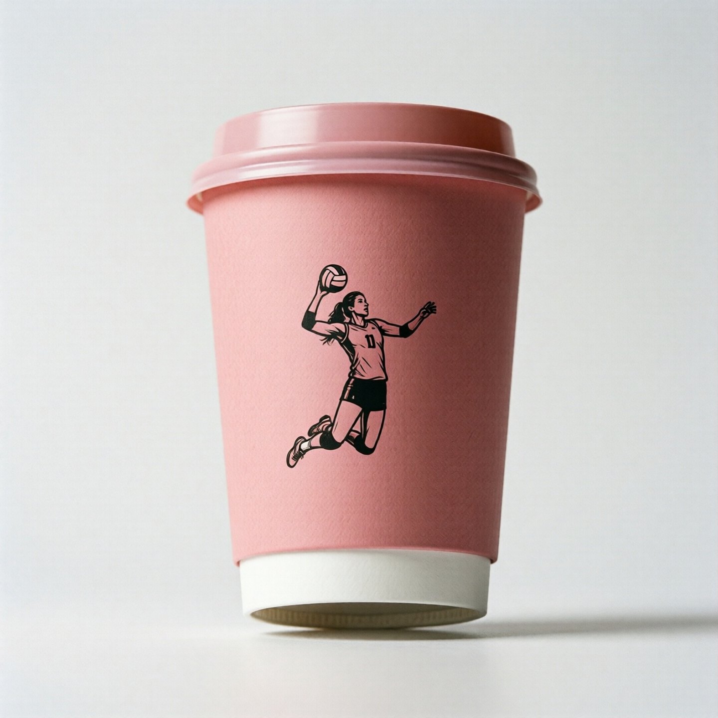 Volleyball Theme Coffee Paper Cups: 8oz/12oz/16oz/20oz