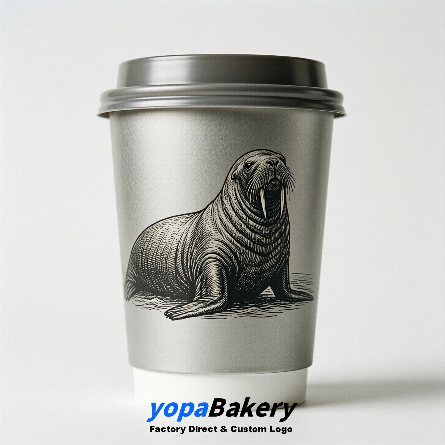 Walrus Double Wall Paper Cups: 100ml/120ml/200ml/240ml/300ml/360ml/400ml/500ml/600ml/700ml