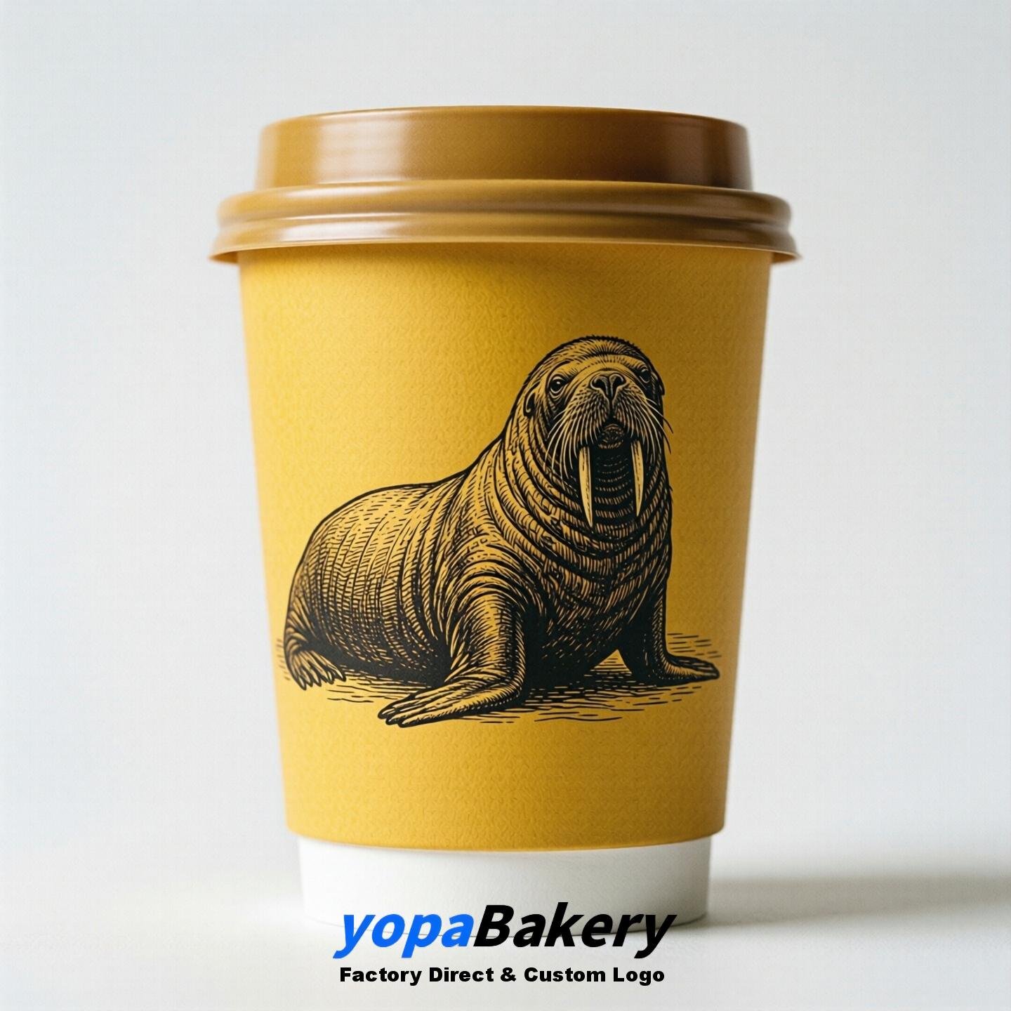 Walrus Double Wall Paper Cups: 100ml/120ml/200ml/240ml/300ml/360ml/400ml/500ml/600ml/700ml