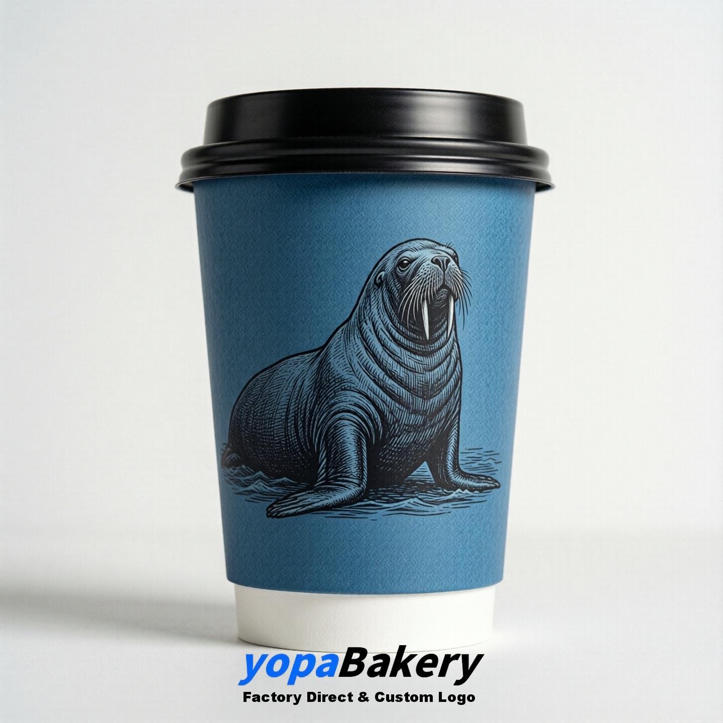 Walrus Double Wall Paper Cups: 100ml/120ml/200ml/240ml/300ml/360ml/400ml/500ml/600ml/700ml