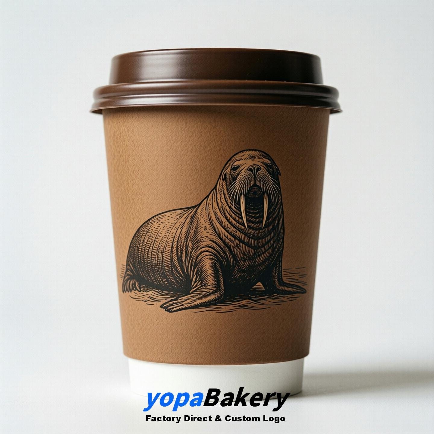Walrus Double Wall Paper Cups: 100ml/120ml/200ml/240ml/300ml/360ml/400ml/500ml/600ml/700ml