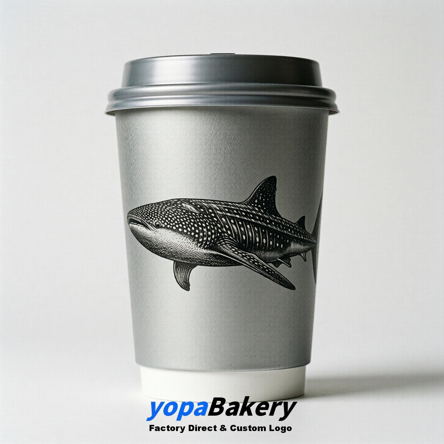 Whaleshark Double Wall Paper Cups: 100ml/120ml/200ml/240ml/300ml/360ml/400ml/500ml/600ml/700ml