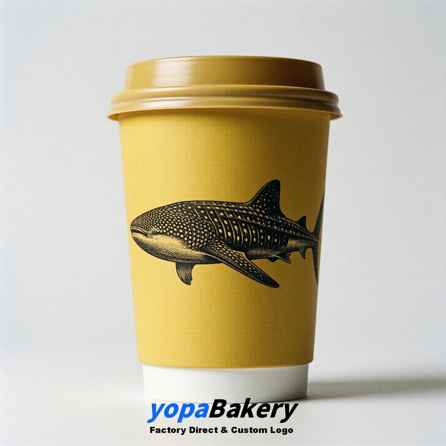 Whaleshark Double Wall Paper Cups: 100ml/120ml/200ml/240ml/300ml/360ml/400ml/500ml/600ml/700ml
