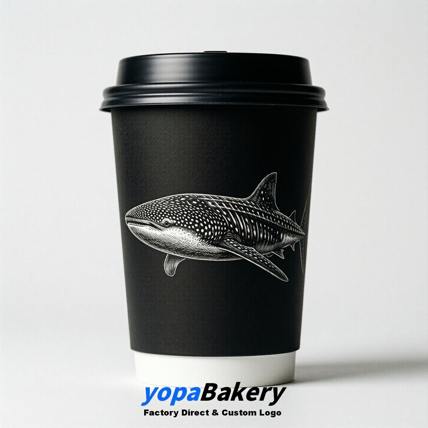 Whaleshark Double Wall Paper Cups: 100ml/120ml/200ml/240ml/300ml/360ml/400ml/500ml/600ml/700ml