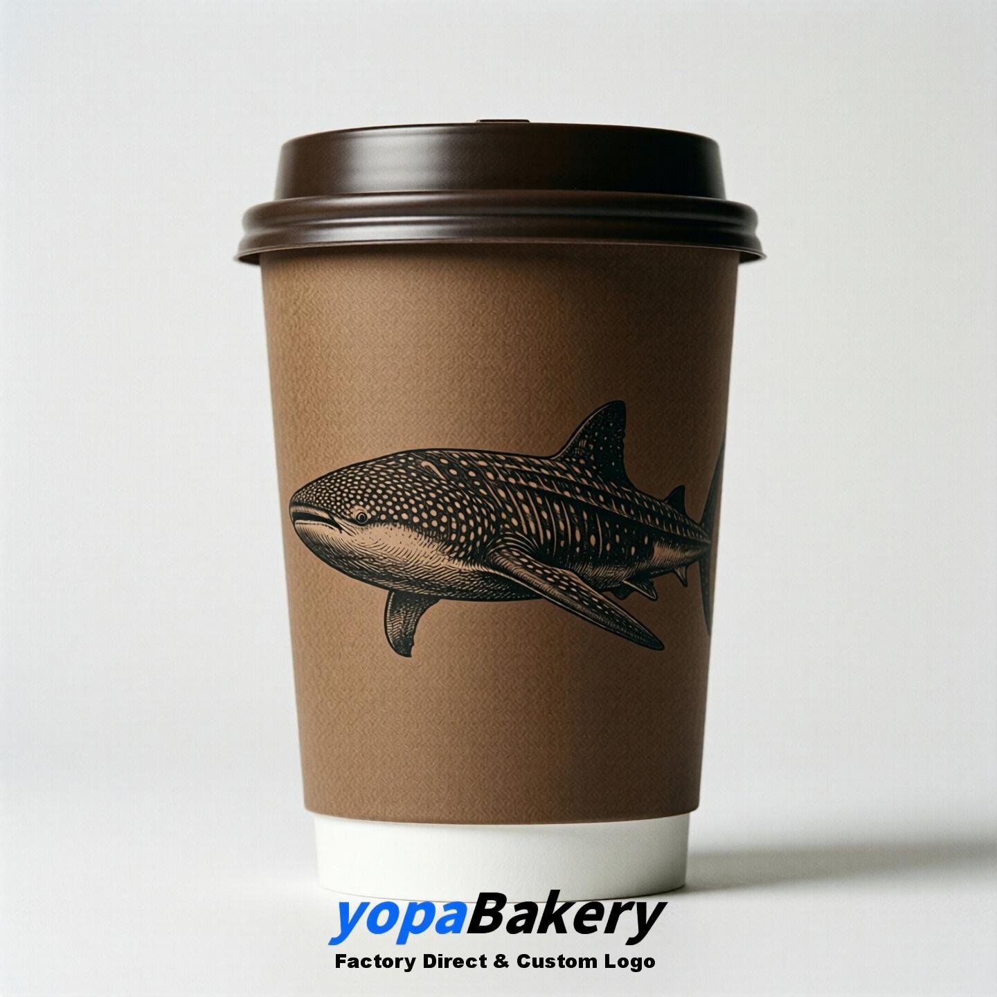 Whaleshark Double Wall Paper Cups: 100ml/120ml/200ml/240ml/300ml/360ml/400ml/500ml/600ml/700ml