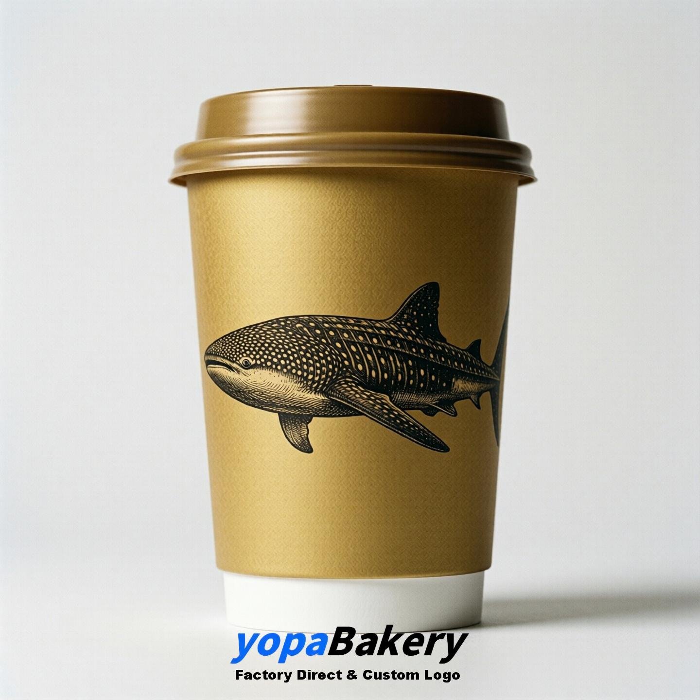 Whaleshark Double Wall Paper Cups: 100ml/120ml/200ml/240ml/300ml/360ml/400ml/500ml/600ml/700ml