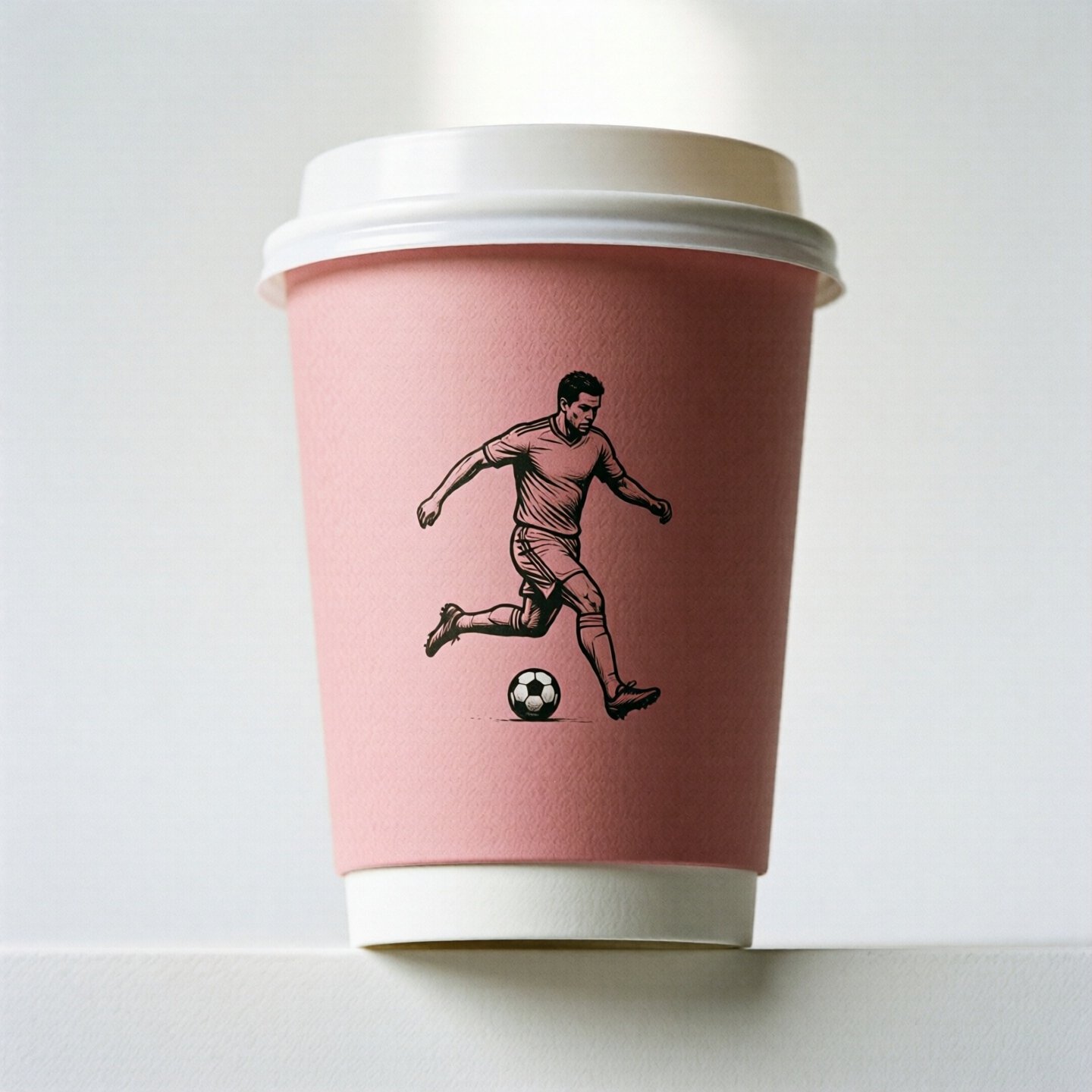 Football Soccer Coffee Paper Cups: 8oz/12oz/16oz/20oz Football Soccer Coffee Paper Cups: 8oz/12oz/16oz/20oz