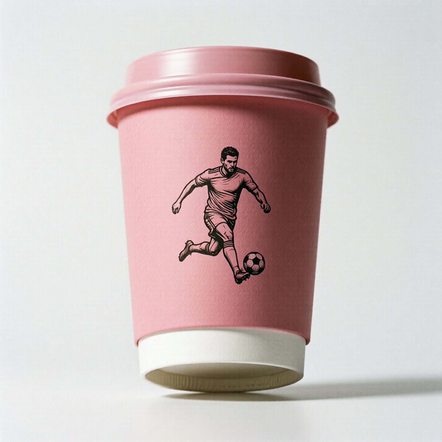 Football Soccer Coffee Paper Cups: 8oz/12oz/16oz/20oz