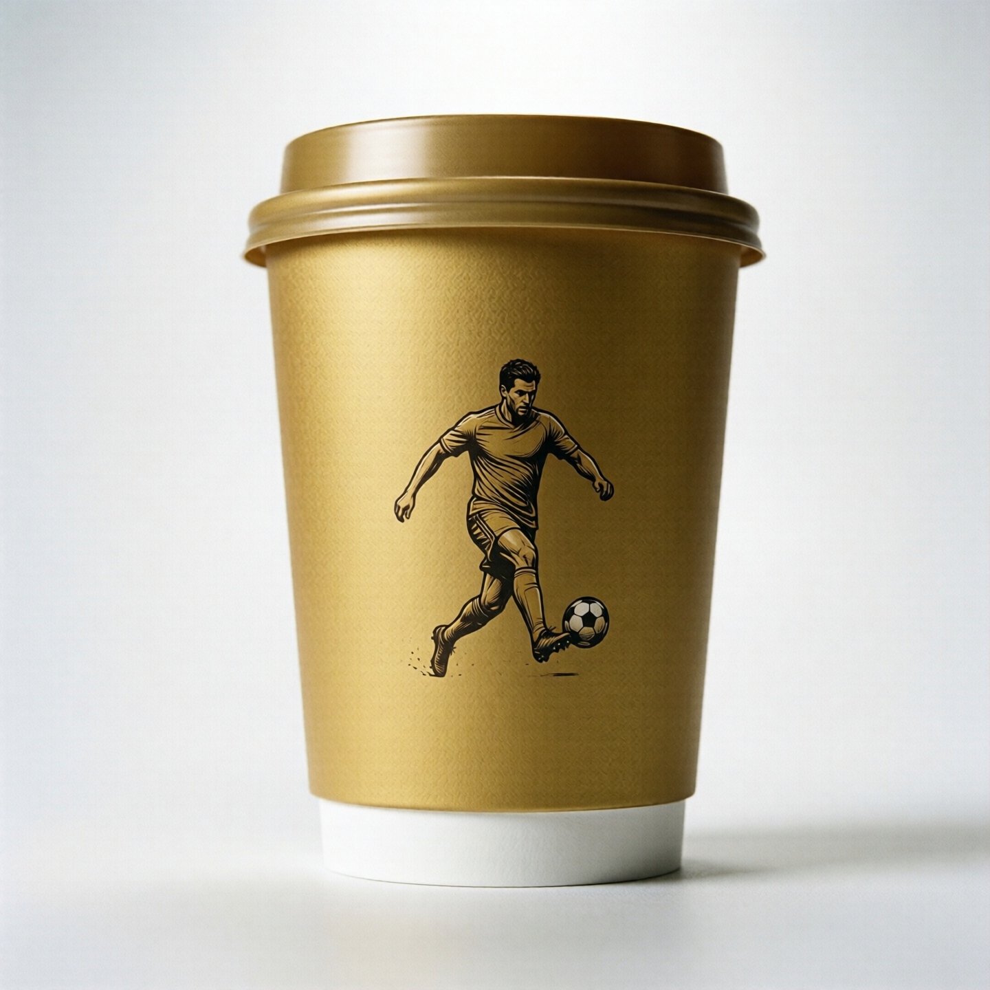 Football Soccer Coffee Paper Cups: 8oz/12oz/16oz/20oz