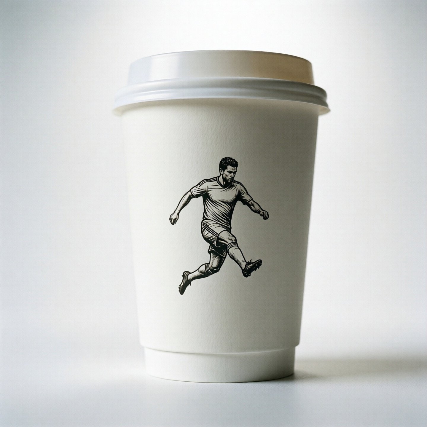 Football Soccer Coffee Paper Cups: 8oz/12oz/16oz/20oz