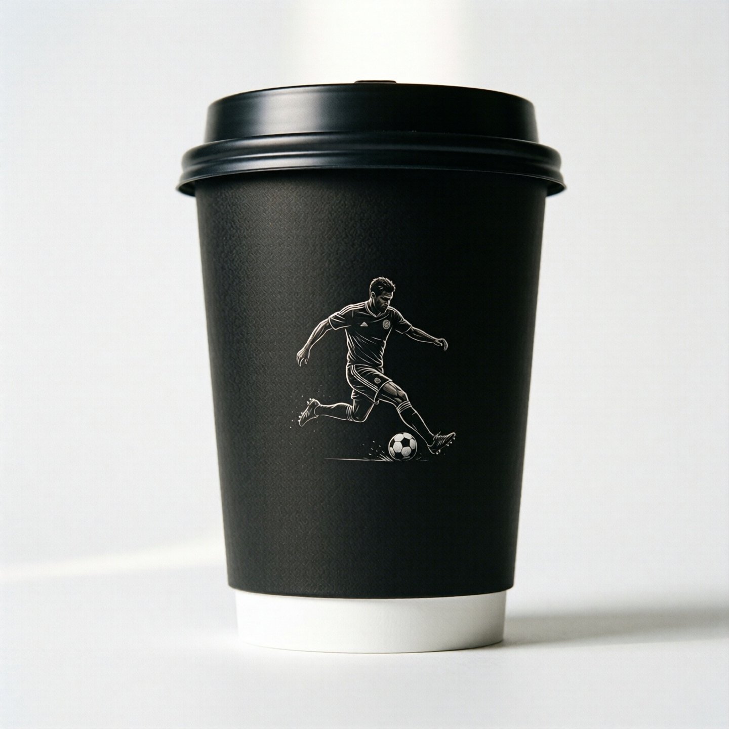 Football Soccer Coffee Paper Cups: 8oz/12oz/16oz/20oz