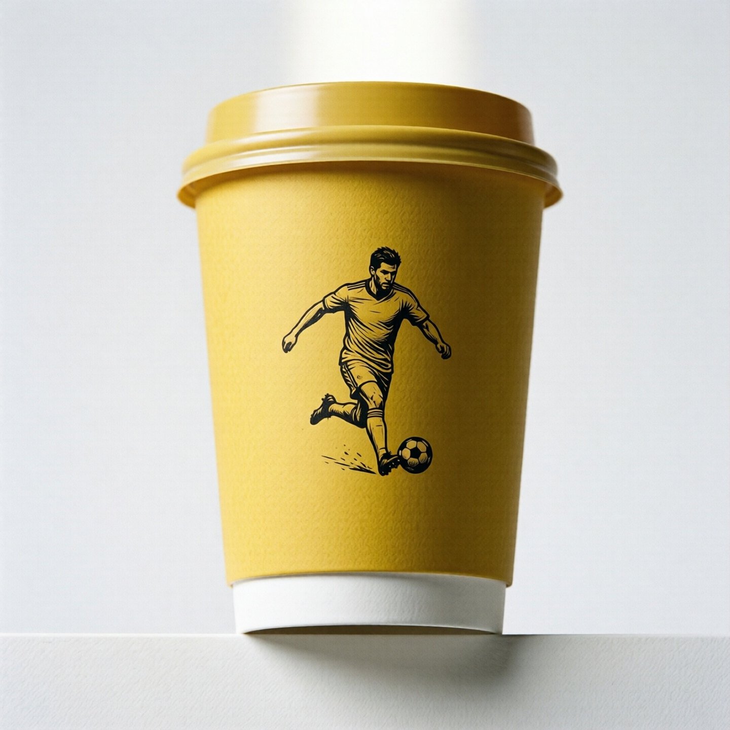 Football Soccer Coffee Paper Cups: 8oz/12oz/16oz/20oz