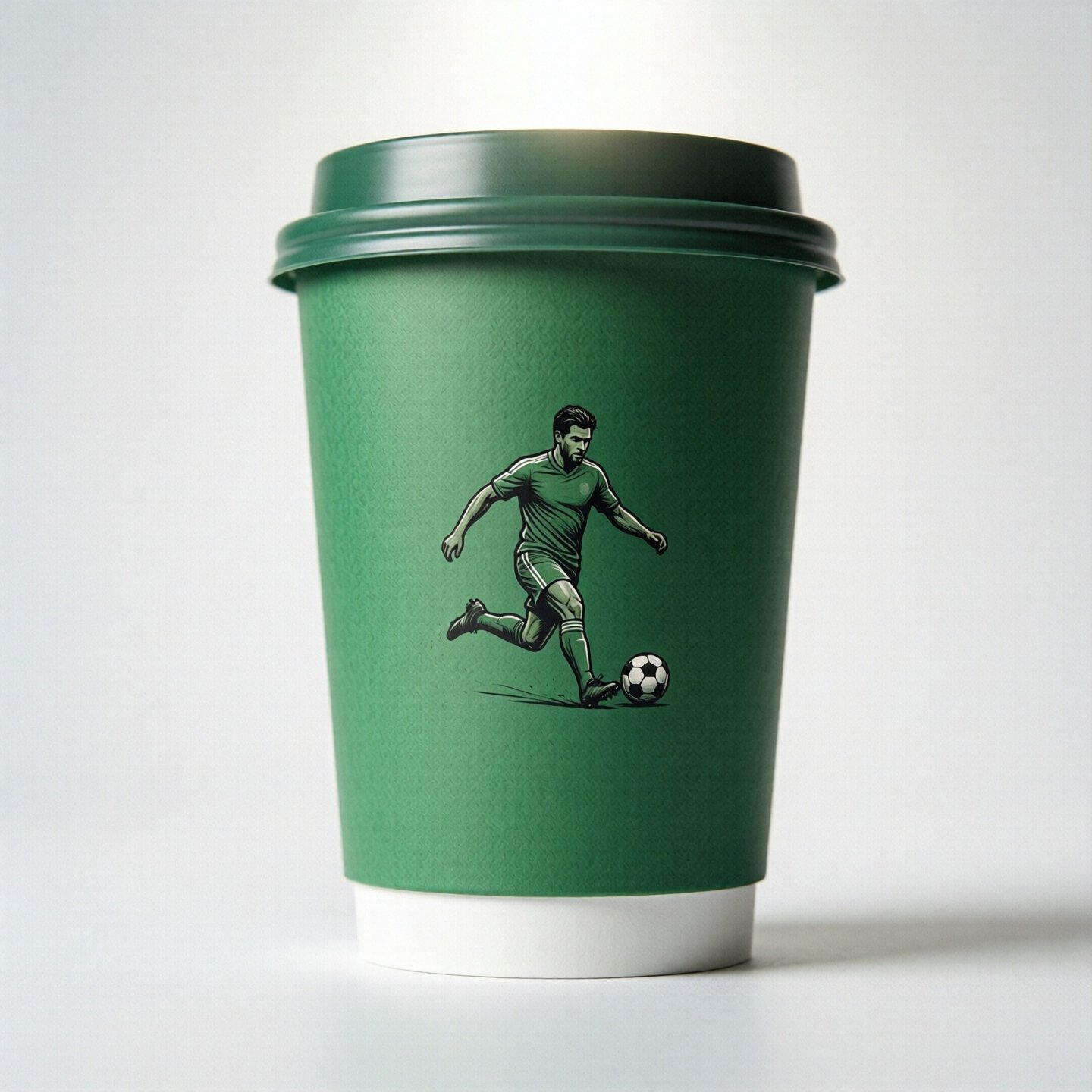 Football Soccer Coffee Paper Cups: 8oz/12oz/16oz/20oz