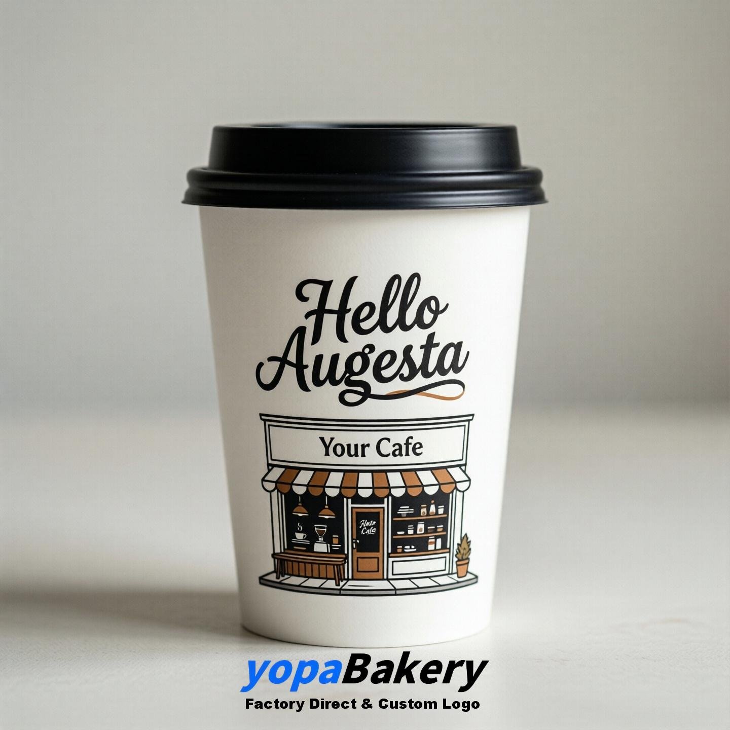 Welcome to Augusta Printed Paper Coffee Cups | Augusta Cafe Packaging Designer