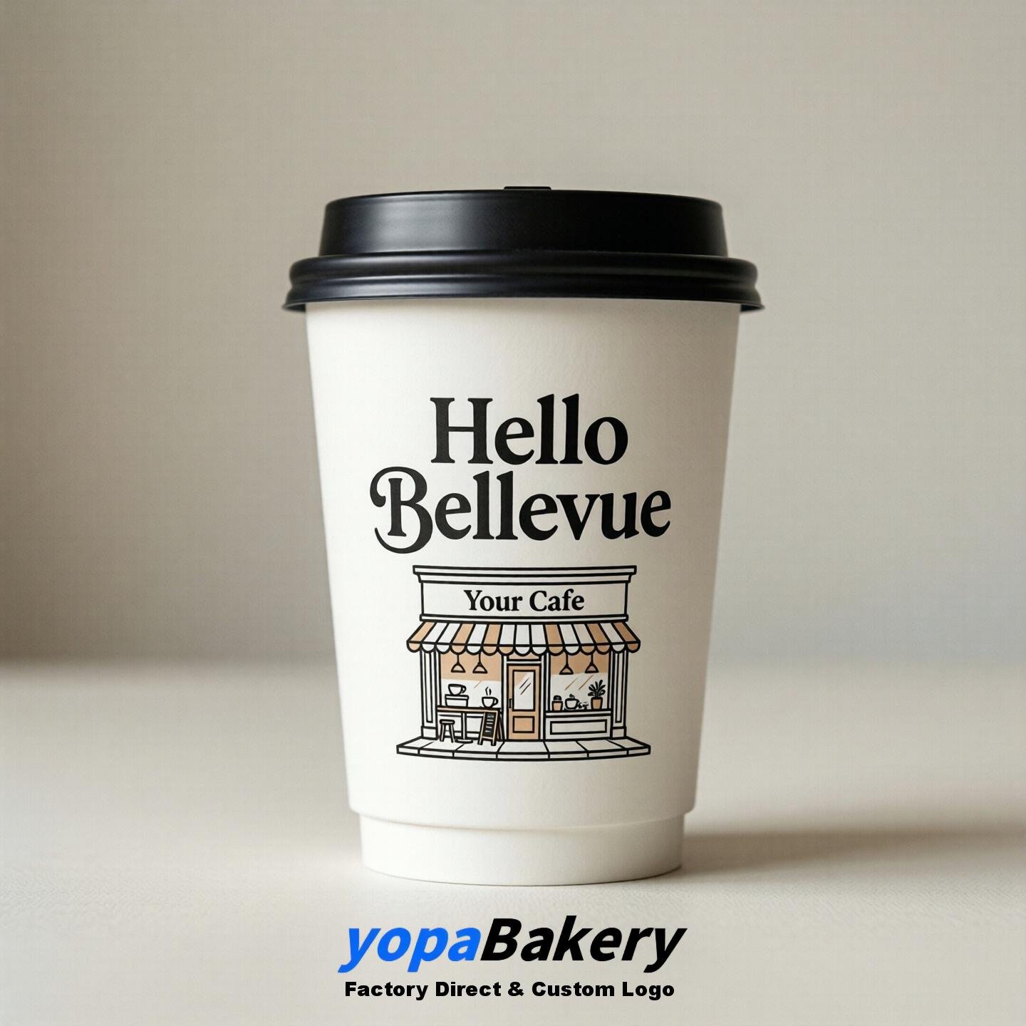 Welcome to Bellevue Printed Paper Coffee Cups | Bellevue Cafe Packaging Designer