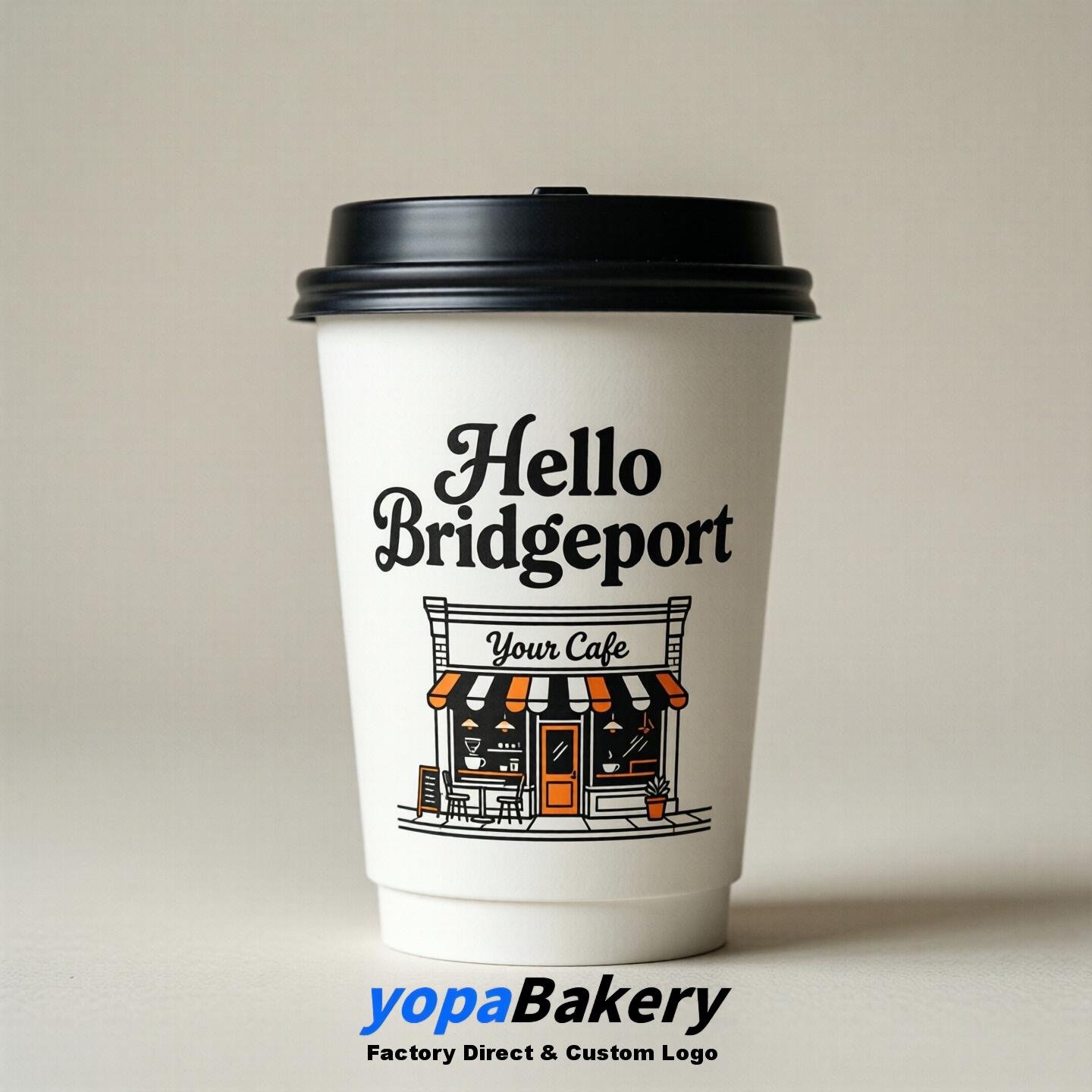 Welcome to Bridgeport Printed Paper Coffee Cups | Bridgeport Cafe Packaging Designer