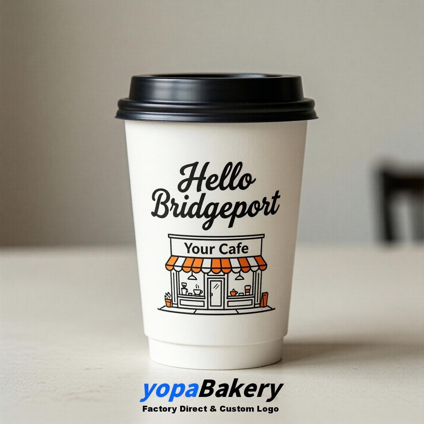 Welcome to Bridgeport Printed Paper Coffee Cups | Bridgeport Cafe Packaging Designer Welcome to Bridgeport Printed Paper Coffee Cups | Bridgeport Cafe Packaging Designer